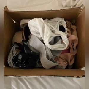 box of bra’s and thongs